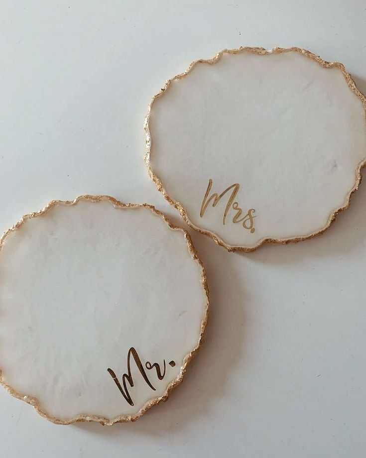Wedding Resin Coasters